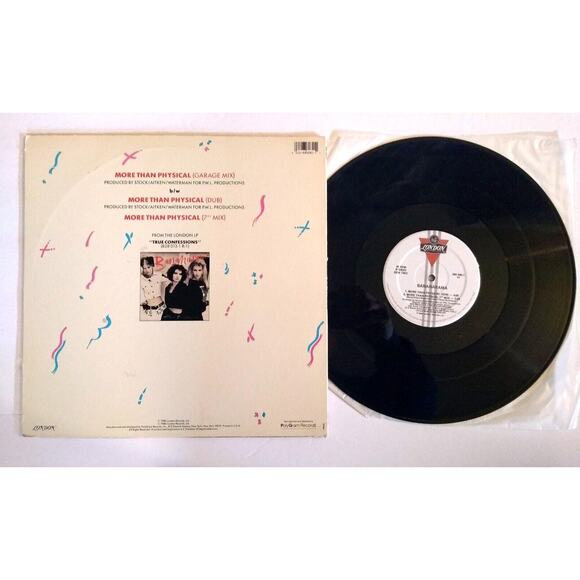 Bananarama More Than Physical Vinyl 12" EP Record 1986 Electronic Euro Pop - Picture 3 of 3